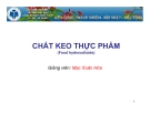 CHẤT KEO THỰC PHẨM (Food hydrocolloids)