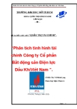 Đề tài “Phân tích tình hình tài chính Công ty Cổ phần Bất động sản Điện lực Dầu Khí Việt Nam PVL”