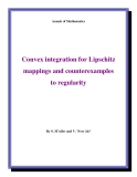 Đề tài " Convex integration for Lipschitz mappings and counterexamples to regularity "