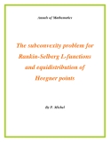Đề tài " The subconvexity problem for Rankin-Selberg L-functions and equidistribution of Heegner points "
