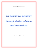 Đề tài " On planar web geometry through abelian relations and connections "
