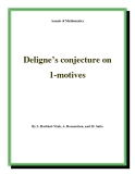 Đề tài " Deligne’s conjecture on 1-motives "