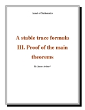 Đề tài " A stable trace formula III. Proof of the main theorems"