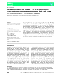 Báo cáo khoa học: Tec family kinases Itk and Rlk⁄ Txk in T lymphocytes: cross-regulation of cytokine production and T-cell fates