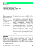 Báo cáo khoa học:  Flavogenomics – a genomic and structural view of ﬂavin-dependent proteins