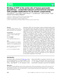 Báo cáo khoa học: Binding of ATP at the active site of human pancreatic glucokinase – nucleotide-induced conformational changes with possible implications for its kinetic cooperativity