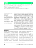 Báo cáo khoa học: Modulation of a-synuclein aggregation by dopamine in the presence of MPTP and its metabolite