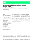 Báo cáo khoa học: Architecture of the Helicobacter pylori Cag-type IV secretion system