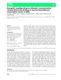 Báo cáo khoa học: Energetic coupling along an allosteric communication channel drives the binding of Jun-Fos heterodimeric transcription factor to DNA