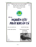 Luận văn: NGHIÊN CỨU  PHẨY KHUẨN TẢ