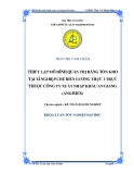 Luận văn " THIẾT LẬP MÔ HÌNH QUẢN TRỊ HÀNG TỒN KHO TẠI XÍ NGHIỆP CHẾ BIẾN LƯƠNG THỰC 1 TRỰC THUỘC CÔNG TY XUẤT NHẬP KHẨU AN GIANG (ANGIMEX) "