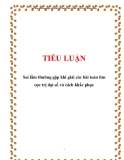 Tiểu luận:Sai lầm thường gặp khi giải bài toán cưc trị đại số và cách khắc phục