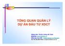 Bài giảng Tổng quan quản lý dự án đầu tư xây dựng công trình - ThS.KS Lương Văn Cảnh