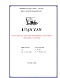 LUẬN VĂN: ĐẦU TƯ TRỰC TIẾP NƯỚC NGOÀI TRONG LĨNH VỰC CÔNG NGHIỆP -THỰC TRẠNG VÀ GIẢI PHÁP