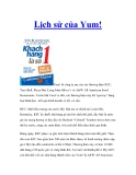 Lịch sử của Yum!