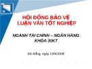 PHÁT TRIỂN CƠ SỞ CHẤP NHẬN THẺ  TRÊN ĐỊA BÀN THÀNH PHỐ HỘI AN CỦA  CHI NHÁNH NGÂN HÀNG NGOẠI THƯƠNG  ĐÀ NẴNG