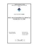 Luận văn: PHÂN TÍCH TÌNH HÌNH TÀI CHÍNH TẠI EXIMBANK CẦN THƠ