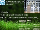 Tiểu luận: Viện trợ phát triển chính thức (ODA – Official Development Assistance)