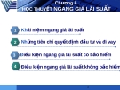 Chương 6 :HỌC THUYẾT NGANG GIÁ LÃI SUẤT