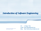 Introduction of Software Engineering