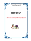  TIỂU LUẬN: Dự án sản xuất mì gói theo công nghệ mới