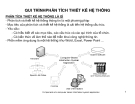 QUI TRÌNH PHÂN TÍCH THIẾT KẾ HỆ THỐNG