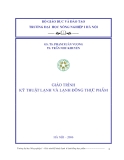 Giáo trình Kỹ thuật lạnh và lạnh đông thực phẩm - GS.TS. Phạm Xuân Vượng, TS. Trần Như Khuyên