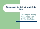 Tổng quan du lịch và lưu trú du lịch - Đồng Thị Hường Phòng TCCC & DN ĐH Tôn Đức Thắng