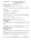KỲ KSCL THI ĐẠI HỌC NĂM HỌC 2012 - ­2013 LẦN 1  ĐỀ THI MÔN: TOÁN ­ KHỐI B