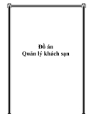 Đồ án quản lý khách sạn