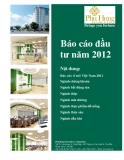 Báo cáo đầu tư năm 2012