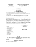 Quyết định số 21/2012/QĐ-UBND