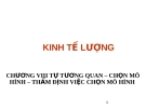 Bài giảng Kinh tế lượng chương 8