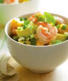 Tôm trộn thịt quả bơ