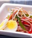 Salad giá đỗ thịt nguội