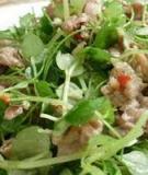 Nộm rau càng cua trộn thịt bò chua ngọt