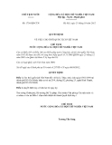 Quyết định số 1736/QĐ-CTN