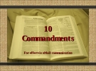 Commandments