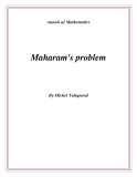 Đề tài "Maharam's problem "