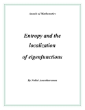 Đề tài " Entropy and the localization of eigenfunctions "