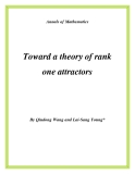 Đề tài " Toward a theory of rank one attractors "