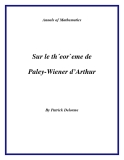 Đề tài "  Sur le th´eor`eme de Paley-Wiener d’Arthur "