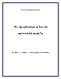 Đề tài " The classification of torsion endo-trivial modules "