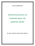 Đề tài " Statistical properties of unimodal maps: the quadratic family "