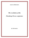 Đề tài "  The resolution of the Nirenberg-Treves conjecture "