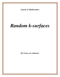 Đề tài "  Random k-surfaces "