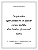 Đề tài " Diophantine approximation on planar curves and the distribution of rational points "