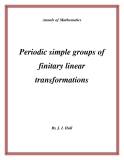 Đề tài " Periodic simple groups of finitary linear transformations "