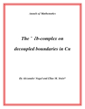 Đề tài " The ¯ ∂b-complex on decoupled boundaries in Cn "