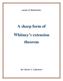 Đề tài "A sharp form of Whitney’s extension theorem  "